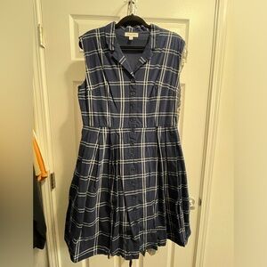 Emily and fin blue plaid dress